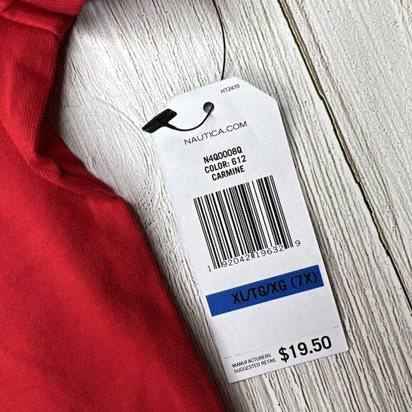 Nautica T Shirt Boys Size‎ 7 Crew Neck Logo Graphic Tee 7x - Picture 2 of 7